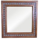 Wooden Mirror 36"x36" with Tiles Condal